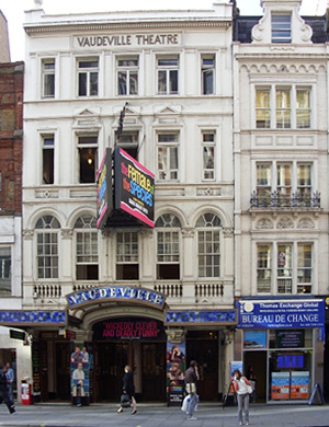 The Vaudeville Theatre on the Strand in London's Theatreland